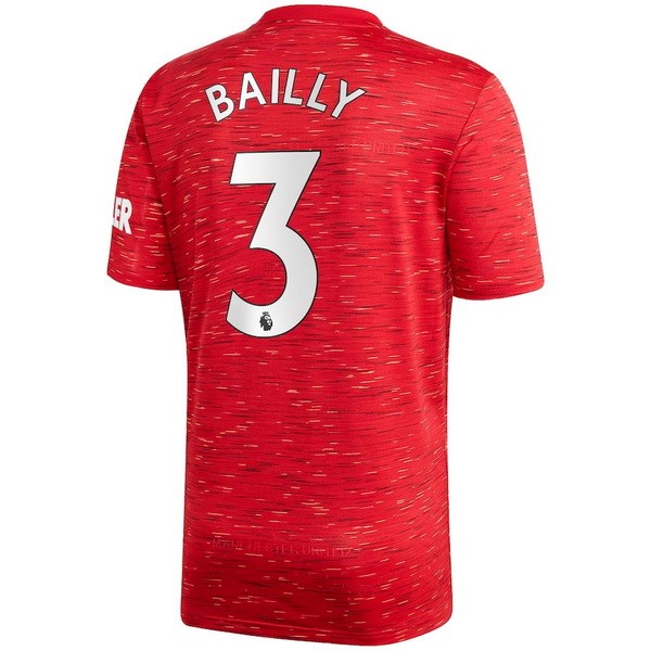 Maillot Football Manchester United NO.3 Bailly Domicile 2020-21 Rouge